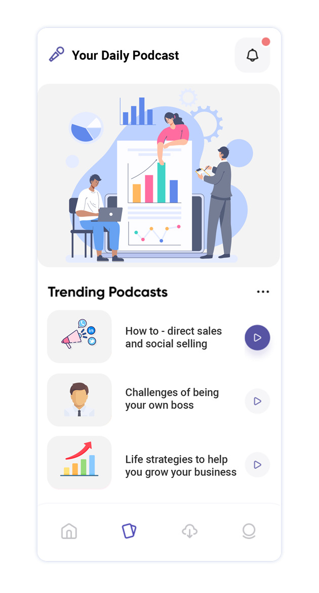 Set your brand tone with personalized podcasts